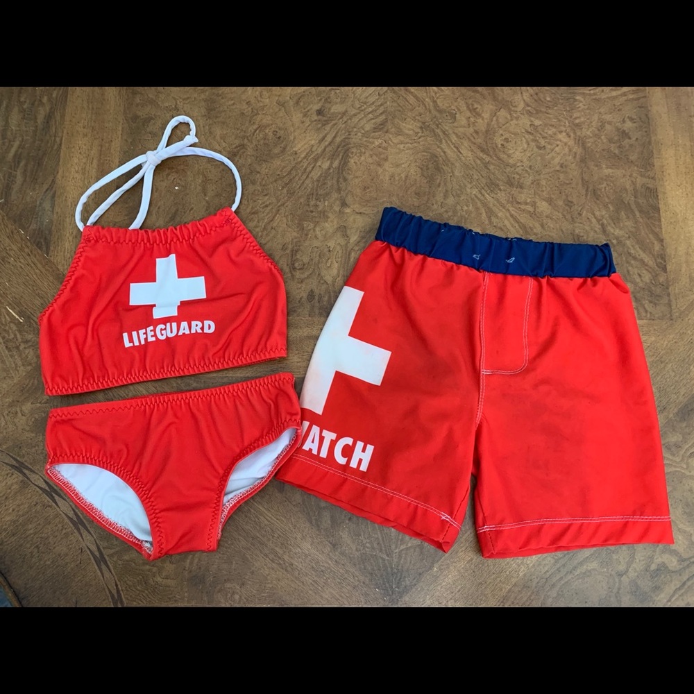 Matching sister/brother/twin swimwear!